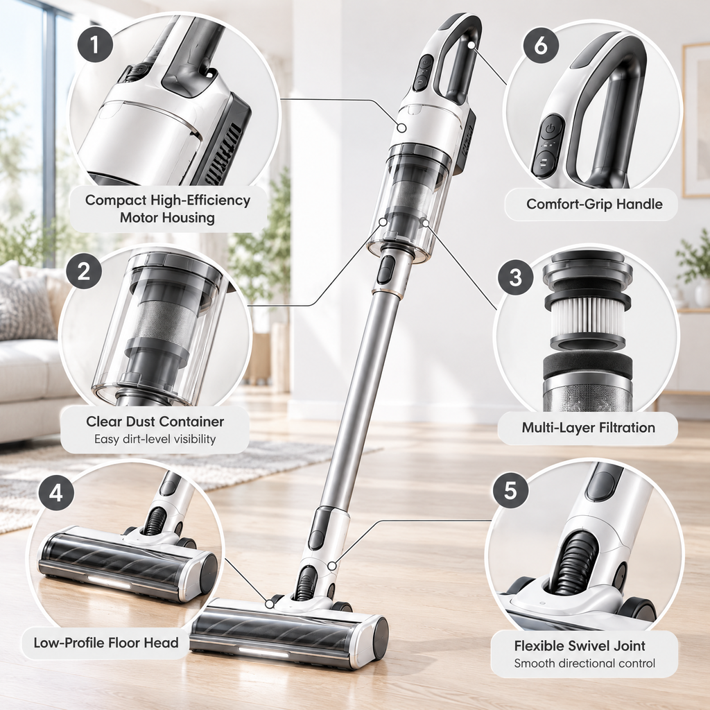 Velmorent™ Cordless Stick Vacuum