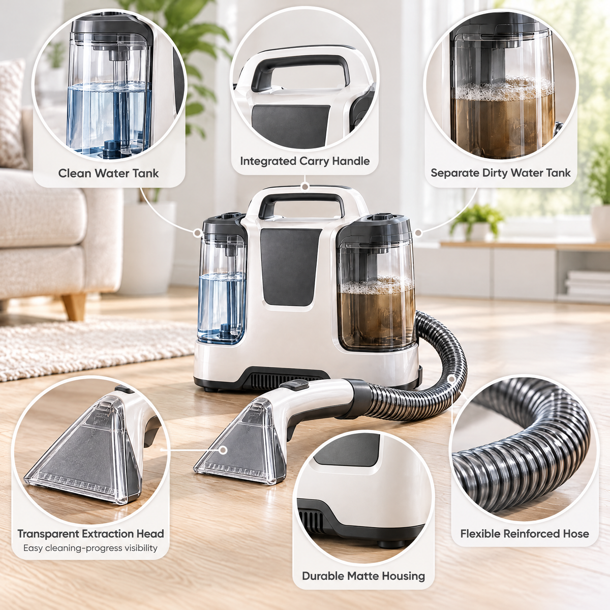 Velmorent™ Portable Carpet Spot Cleaner